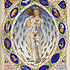Anatomicko-astrologické zobrazení člověka z knihy Très Riches Heures du Duc de Berry.